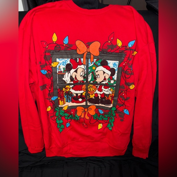 Vintage Mickey Unlimited Land N Sea Christmas Sweatshirt - Picture 1 of 2